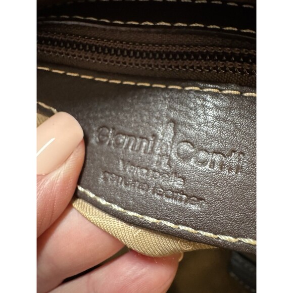 Gianni Conti Leather Purse Fringe Detail Satchel Crossbody Boho Italian EUC - Picture 13 of 13